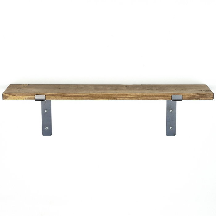 Hanah Home Lam002 Estantería Decorativa de Pared en Madera y Metal Negro y Nogal Hanah Home Lam002 Estantería Decorativa de Pared en Madera y Metal Negro y Nogal